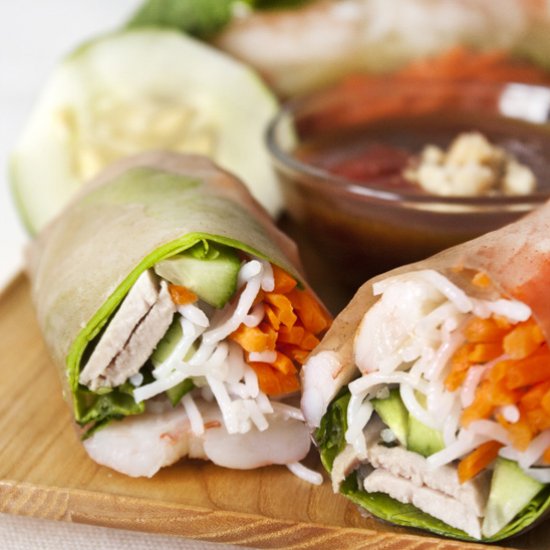 Pork and Shrimp Spring Rolls