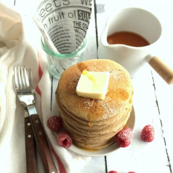 Chocolate Raspberry Pancakes