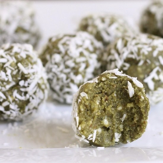 Raw Matcha Green Tea Energy Bites