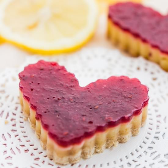 Lighter Lemon Raspberry Bars