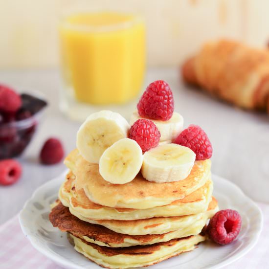 Ricotta Pancakes with Banana