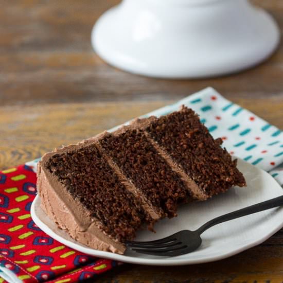 Sour Cream Chocolate Layer Cake