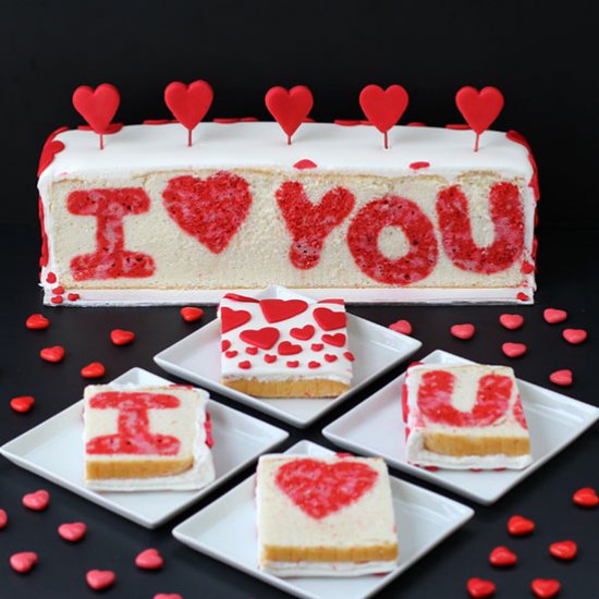 Valentine’s Day Surprise Cake