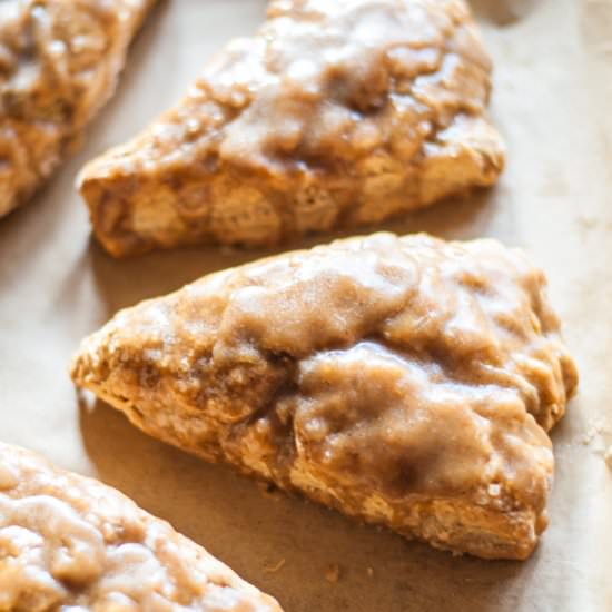 Bananas Foster Scones