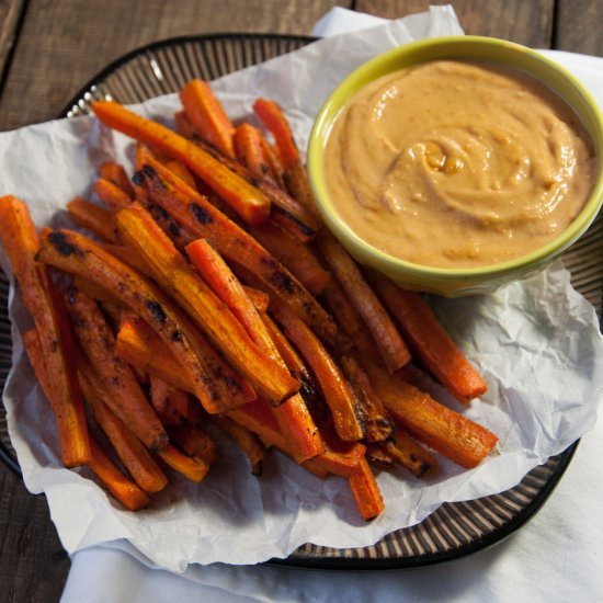 Curry Roasted Carrots with Peanut