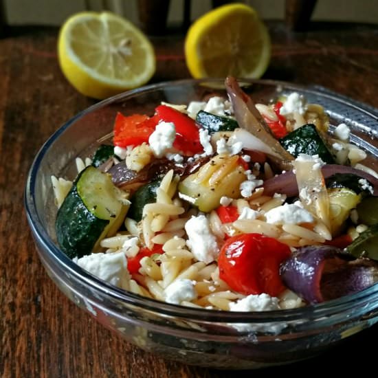 Orzo Salad with Roasted Vegetables