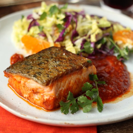 Salmon In Chraimeh Sauce