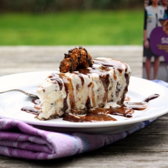 Samoas Ice-Cream Pie