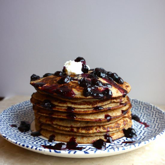 Blueberry Wholewheat Pancakes