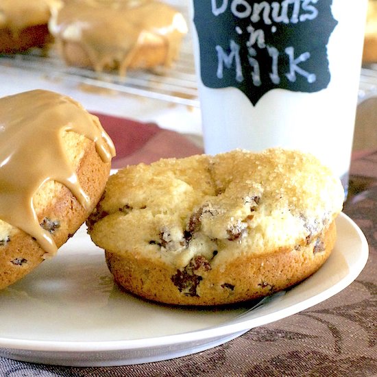 Maple Sausage Glazed Donuts