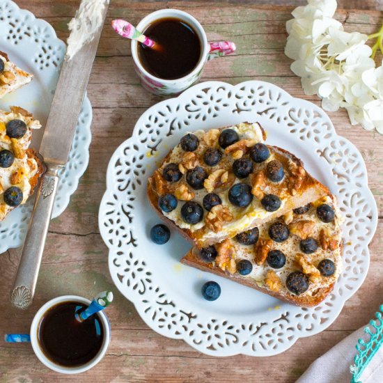 Blueberry Walnut Toast