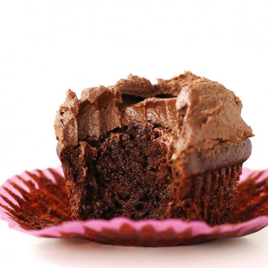 BEST Vegan GF Chocolate Cupcakes