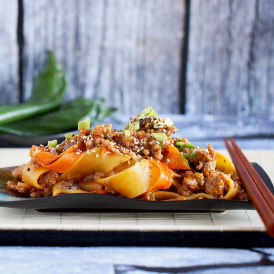 Pappardelle with Meat and Chilli