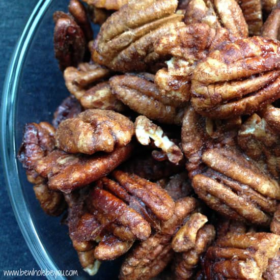 Maple Vanilla Spiced Pecans