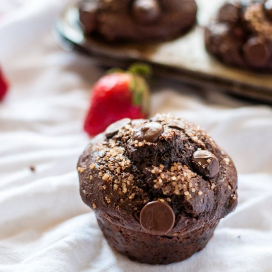 Chocolate Strawbwerry Muffins