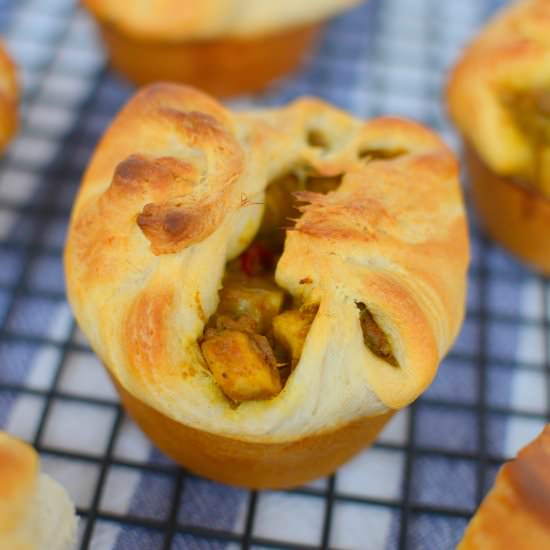 Mini Curry Chicken Pot Pies