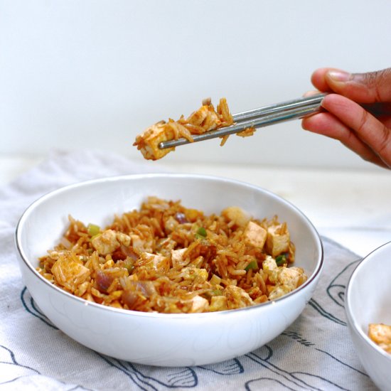 Benihana-Inspired Tofu Fried Rice