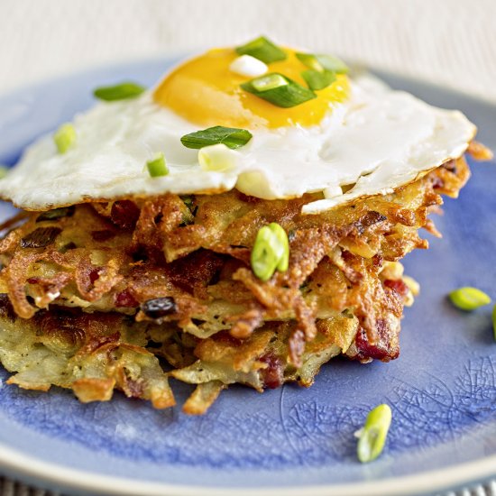 Smoked Venison Potato Pancakes