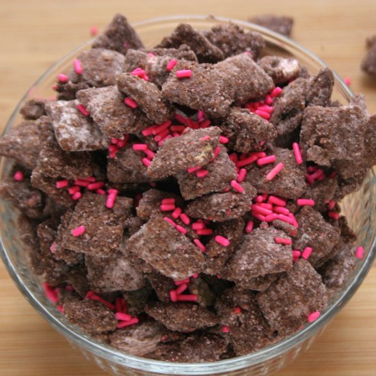 Chocolate Strawberry Puppy Chow