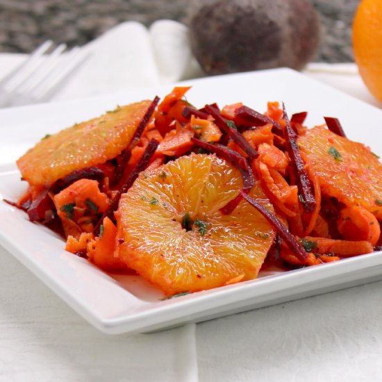 Orange, Carrot and Beet Slaw