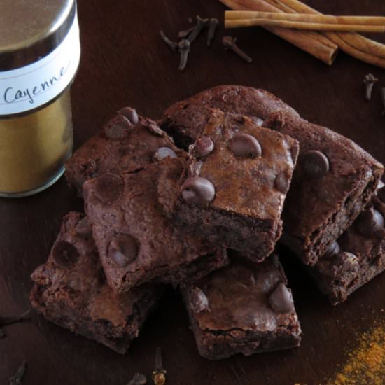 Mexican Hot Chocolate Brownies