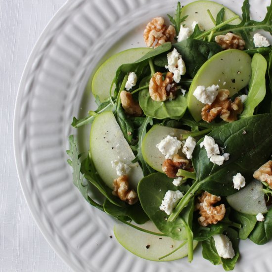 Walnut, Apple and Feta Salad.