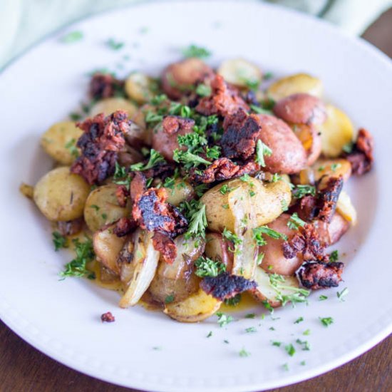 Paprika Thyme Potatoes with Soyrizo