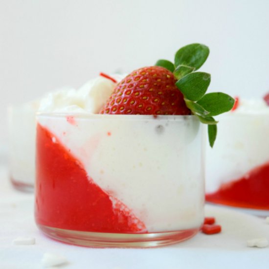 Strawberry Jello Parfaits