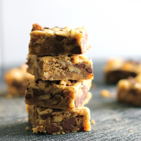 Brown Butter Bourbon Blondies