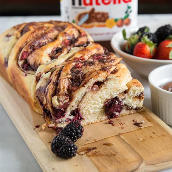 Berry Nutella Swirl Bread