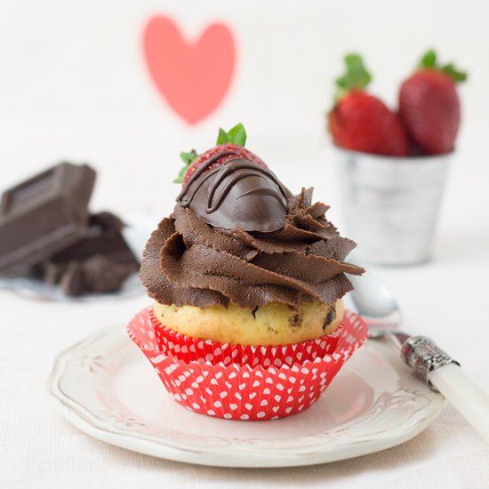 Valentine’s chocolate muffin