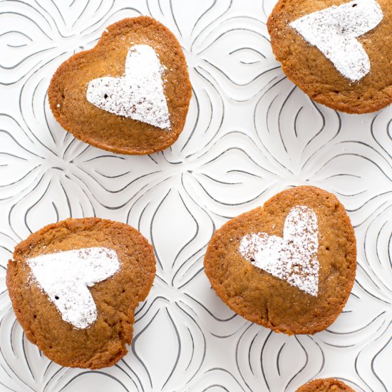 Applesauce Heart Cakes