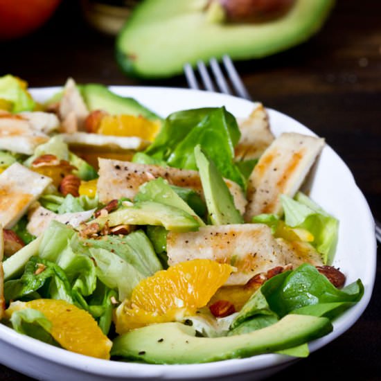 Chicken, Avocado and Orange Salad