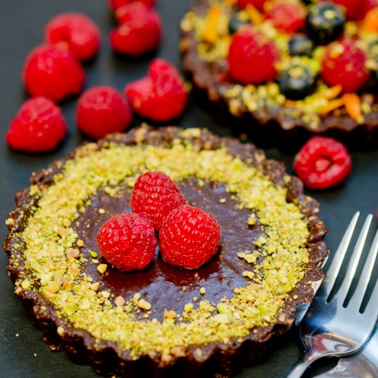 No Bake Chocolate Tarts