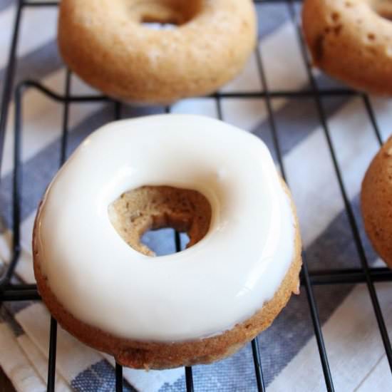 Baked apple butter donuts