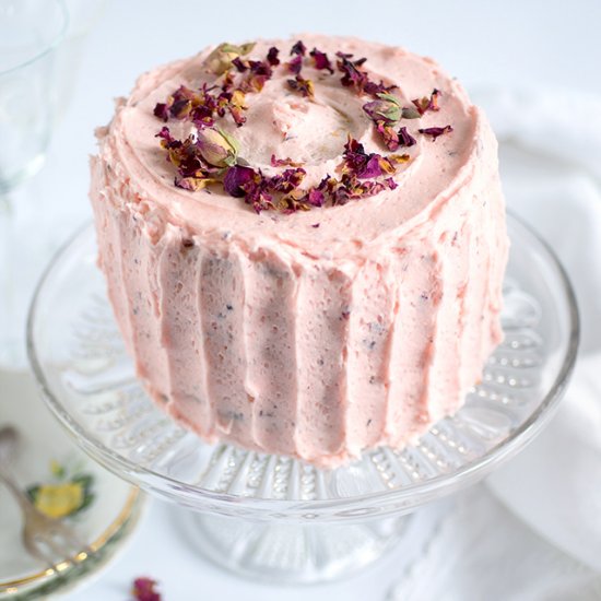 Rose and Lemon Layer Cake