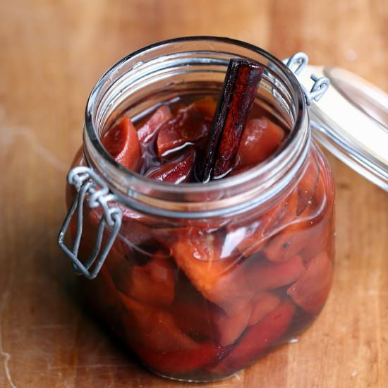 Nearly candied quince