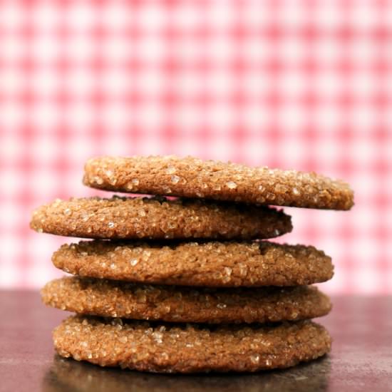 Chewy Molasses Spelt Cookies