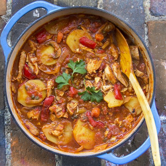 Chicken Cacciatore with Potatoes