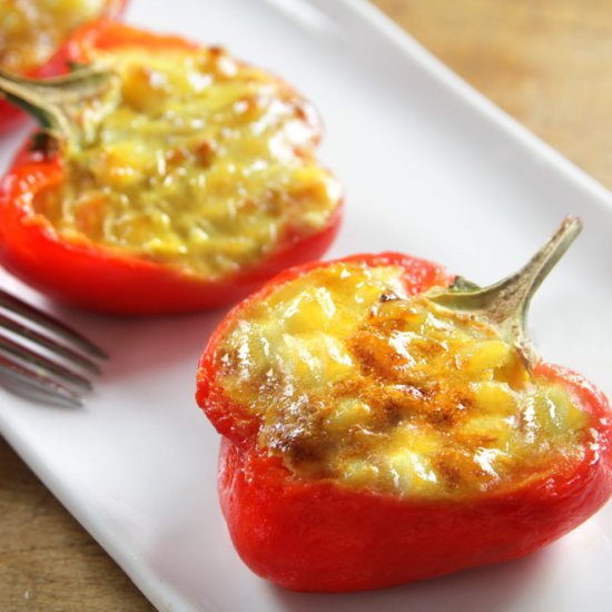 Spanish Omelette Stuffed Peppers