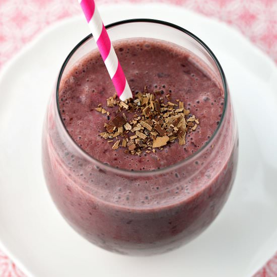 Chocolate Covered Cherry Smoothie