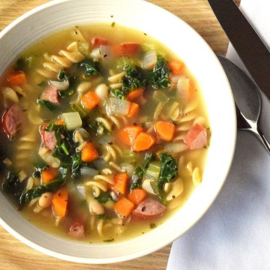 Turkey, Bean and Kale Soup