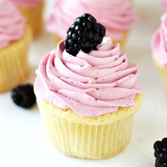 Blackberry Lime Cupcakes