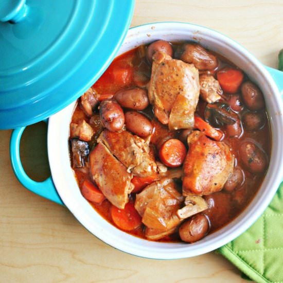 Beer-Braised Chicken