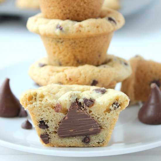 Chocolate Chip Cookie Cup Kisses