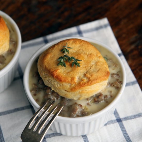 Sausage Gravy + Vegetable Casserole