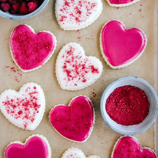 Naturally Colored Sugar Cookies