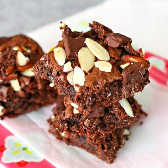 Chocolate Almond Cake Mix Bars