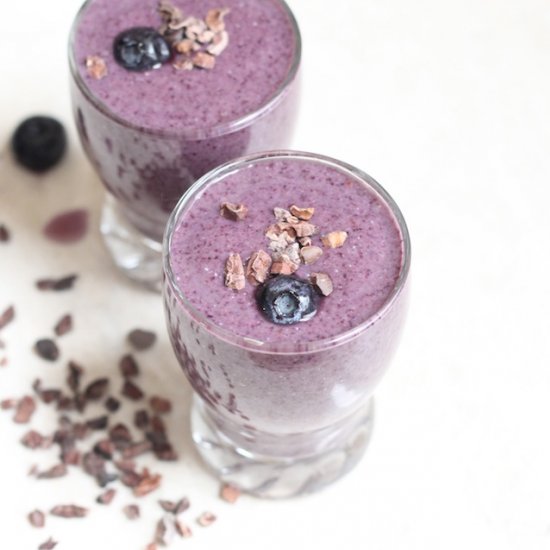 Blueberry & Raw Cacao Smoothie