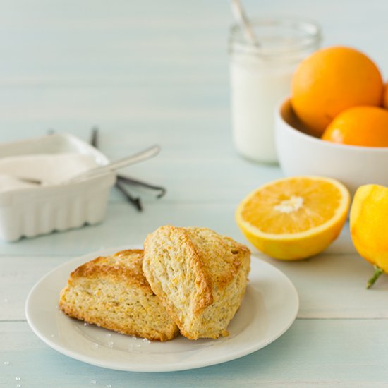 Zested Orange & Vanilla Bean Scones